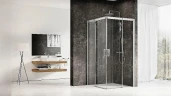 Душевой уголок Ravak Matrix MSRV4-80/80 80х80 1WV44C00Z1 профиль Хром стекло Transparent