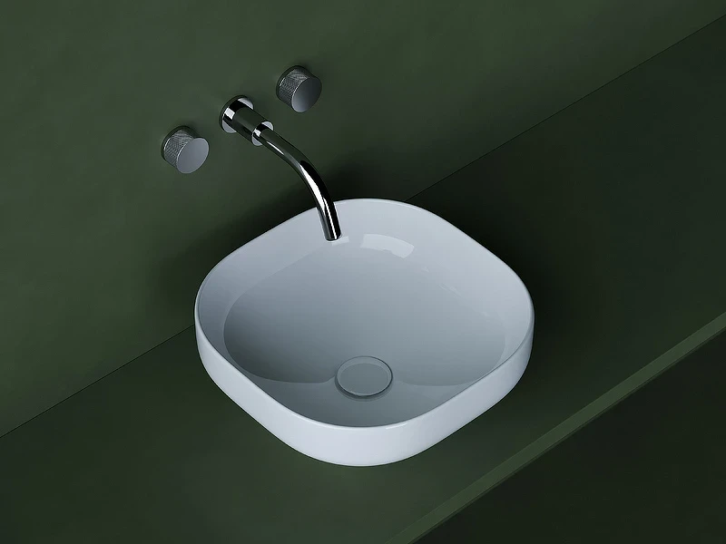 Раковина-чаша Ceramicanova Element 38 CN5032 Белая фарфор накладная