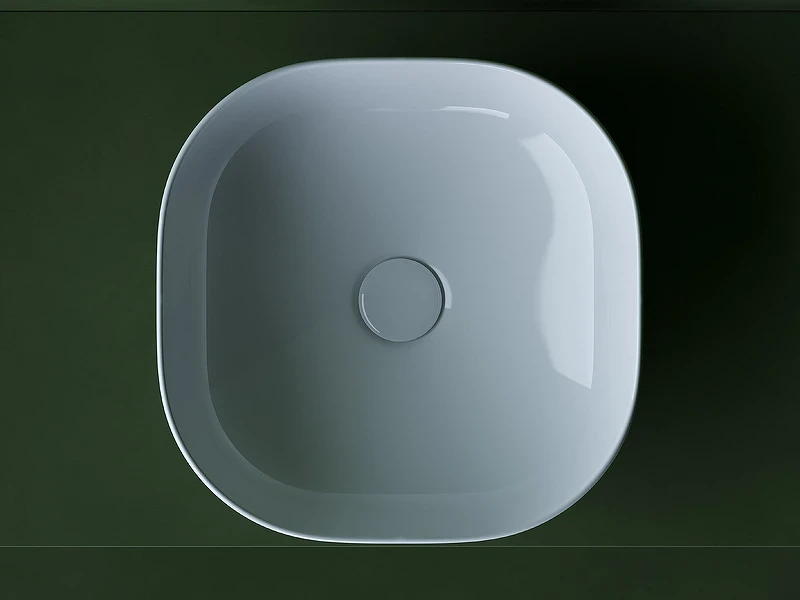 Раковина-чаша Ceramicanova Element 38 CN5032 Белая фарфор накладная