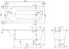 Квариловая ванна Villeroy&Boch Oberon 180x80 UBQ180OBE2V-01 без гидромассажа
