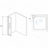 Душевая стенка RGW Z-42 30 03064230-11 профиль Хром стекло прозрачное