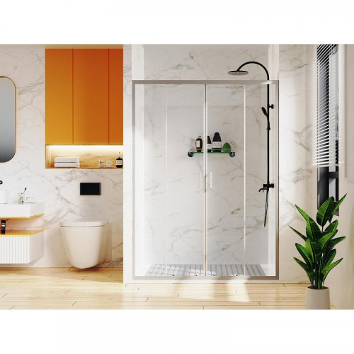 Душевая дверь Azario Tokyo 170 AZ-362K2-170-MGR-CL профиль Графит матовый стекло прозрачное