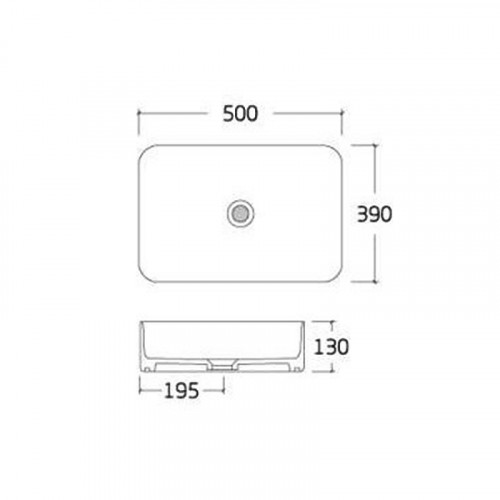 Раковина-чаша Bronze de Luxe Scandi 50 6127-DGM Серая матовая фаянс накладная