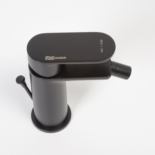 Смеситель для биде WasserKRAFT Elbe 7406 Черный матовый латунь