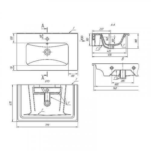 Раковина WellWant Dreja Эйфория 80 WWR000800W Белая