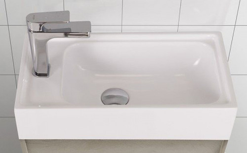 Тумба под раковину Art&amp;Max Family-400-1D-SO-PB подвесная Сканди МДФ / ЛДСП