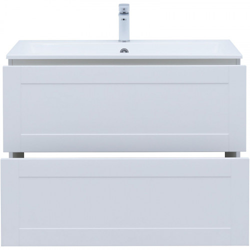 Тумба под раковину Aquanet Терра 90 313235 подвесная Белая матовая МДФ / ЛДСП