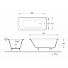 Чугунная ванна Delice Prestige 175x75 DLR230611-AS без отверстий под ручки с антискользящим покрытием