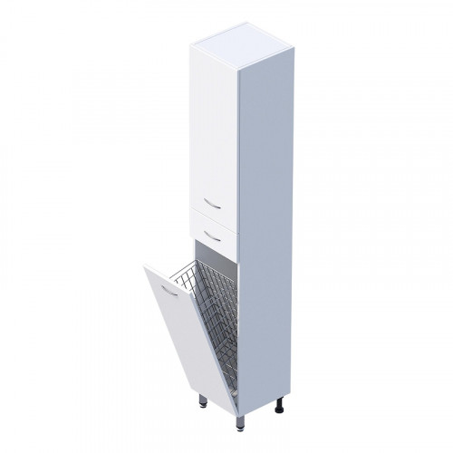 Шкаф пенал Onika Модерн 32 403211 с бельевой корзиной цвет Белый