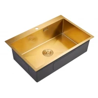 Кухонная мойка Milacio Denia 75 Steel MC.77508 цвет Золото брашированное
