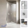 Душевая дверь Ceruttispa Белла (Bella) 100 BELLA D101F 11990 профиль Хром стекло матовое