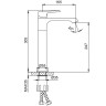 Смеситель для раковины Frap H71 F1071-2 Хром латунь