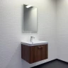 Тумба с раковиной Comforty Ангара 60П 00-00021035 подвесная Дуб темно-коричневый