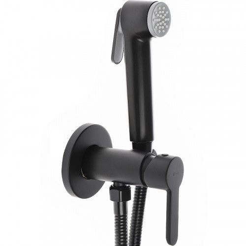 Гигиенический душ со смесителем Agger Gorgeous A0270044 Черный латунь на стену