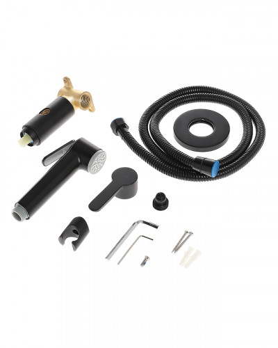 Гигиенический душ со смесителем Agger Gorgeous A0270044 Черный латунь на стену