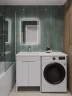 Тумба с раковиной Orange Sistema 120 L STD-120TUW+RAL Белая глянцевая МДФ / ЛДСП
