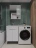 Тумба с раковиной Orange Sistema 120 L STD-120TUW+RAL Белая глянцевая МДФ / ЛДСП