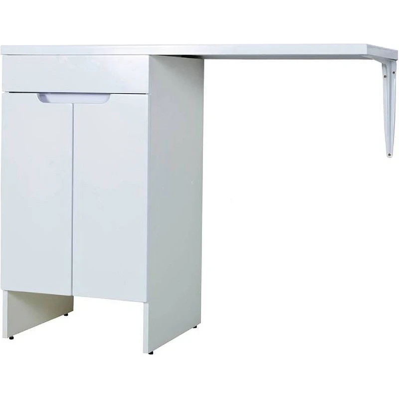 Тумба с раковиной Orange Sistema 120 L STD-120TUW+RAL Белая глянцевая МДФ / ЛДСП