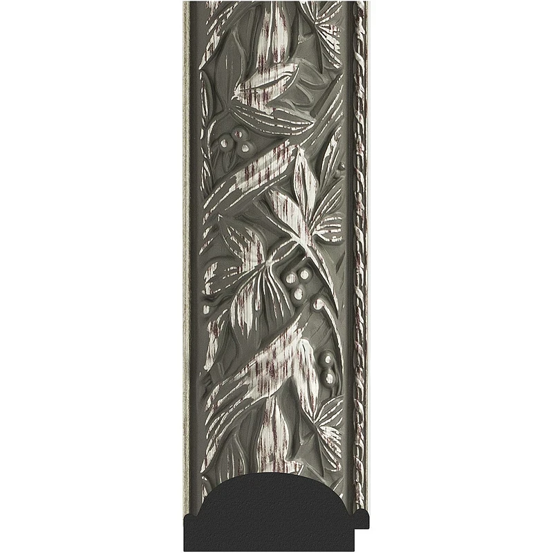 Зеркало Evoform Exclusive-G 106х79 BY 4200 с гравировкой в багетной раме - Византия серебро 99 мм стекло