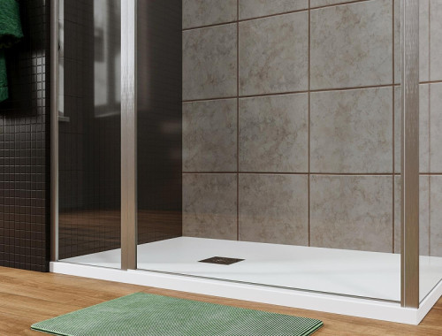 Душевой уголок Allen Brau Priority 100x100 3.31004.00+3.31019.00 цвет профиля Хром стекло прозрачное