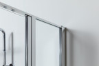 Душевой уголок Allen Brau Priority 100x100 3.31004.00+3.31019.00 цвет профиля Хром стекло прозрачное