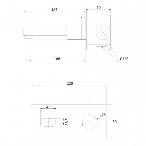 Смеситель для раковины Abber Rund AF8712SP цвет Сатин