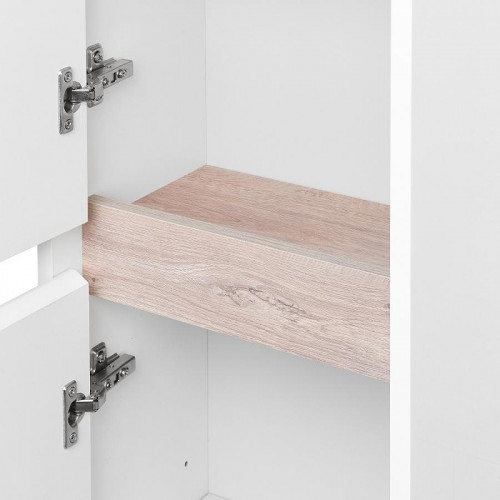 Шкаф пенал Aquaton Нортон 34 R 1A249403NT01R подвесной Белый глянец МДФ / ЛДСП, стекло