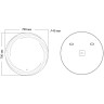 Зеркало Grossman Arma D800 158080 с подсветкой с сенсорным выключателем