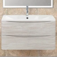 Тумба под раковину BelBagno ACQUA-800-2C-SO-RVB подвесная Rovere Vintage Bianco МДФ / ЛДСП