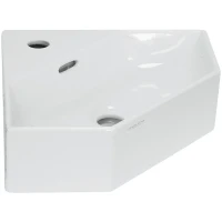 Раковина-чаша Sanita Luxe Line 49 WB.CR/Line/35-C/WHT.G/S1 угловая Белая