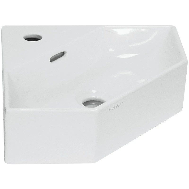 Раковина-чаша Sanita Luxe Line 49 WB.CR/Line/35-C/WHT.G/S1 угловая Белая
