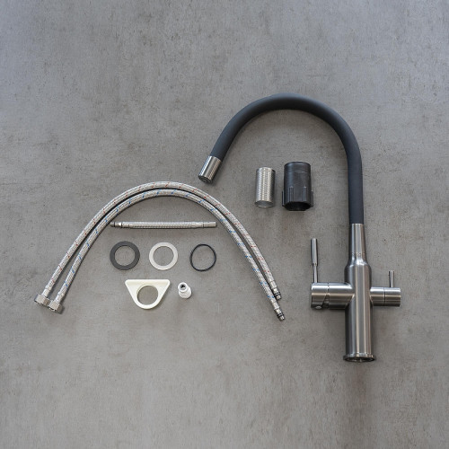 Смеситель для кухни Lemark Expert LM5083GMN-Black цвет Графит Черный