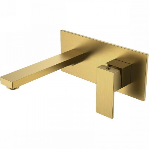 Смеситель для раковины Boheme Qubic 475-BR Бронза латунь