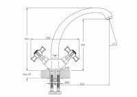 Смеситель для кухни Haiba HB4724 Хром