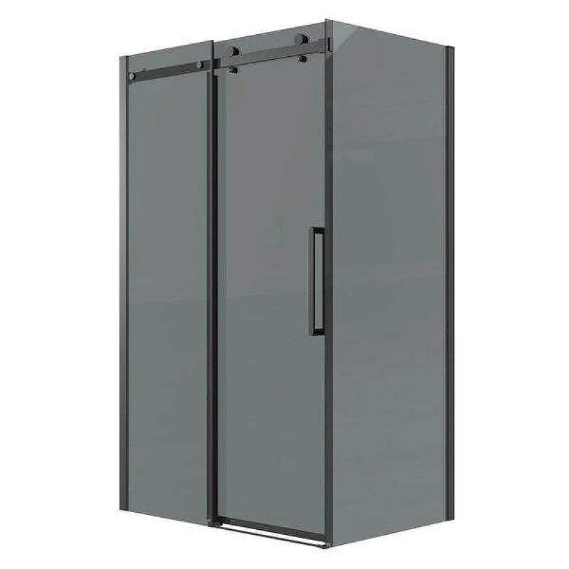 Душевой уголок Grossman Classic 110x100 120.K33.04.1110.21.10 профиль Черный матовый стекло тонированное