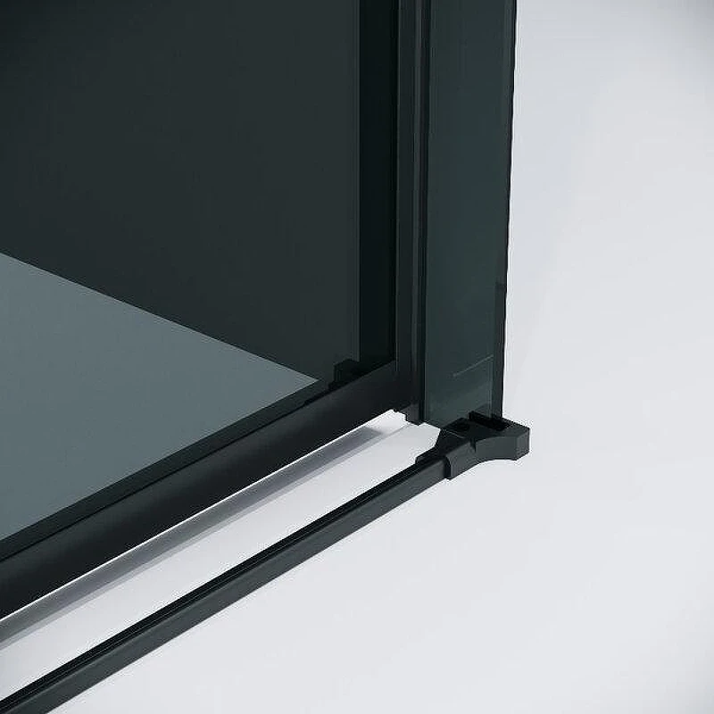 Душевой уголок Grossman Classic 110x100 120.K33.04.1110.21.10 профиль Черный матовый стекло тонированное