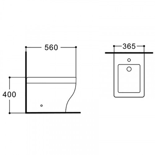 Биде Aquatek Амадео AQ1264-00 Белое