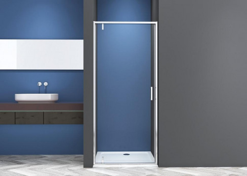 Душевая дверь CeramaLux 100 CL1020-100 профиль цвет Хром стекло прозрачное