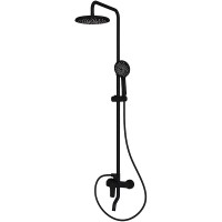 Душевая система RGW Shower Panels SP-25B 59140125-04 Черная латунь на стену