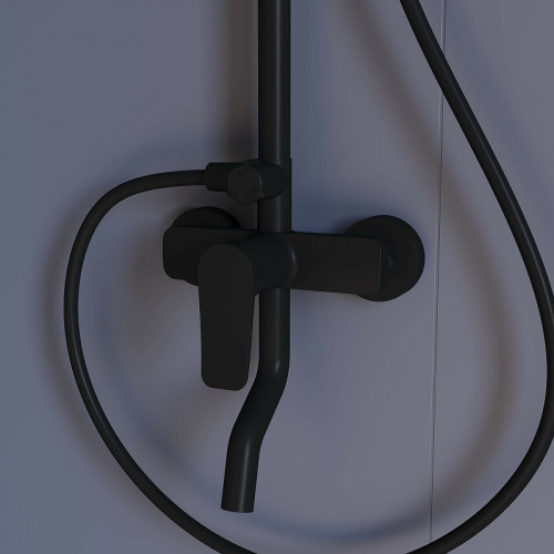 Душевая система RGW Shower Panels SP-25B 59140125-04 Черная латунь на стену