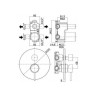Смеситель для душа Paffoni Light LIG019ST Сталь встраиваемый