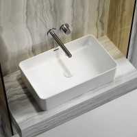 Раковина-чаша Ceramicanova Element 61 CN6065 Белая фарфор накладная