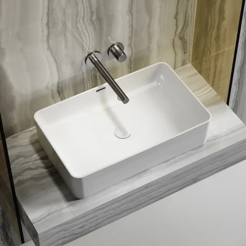 Раковина-чаша Ceramicanova Element 61 CN6065 Белая фарфор накладная