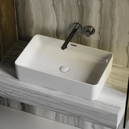 Раковина-чаша Ceramicanova Element 61 CN6065 Белая фарфор накладная