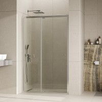 Душевая дверь WasserKRAFT Aula 120 11P05 профиль Хром стекло прозрачное