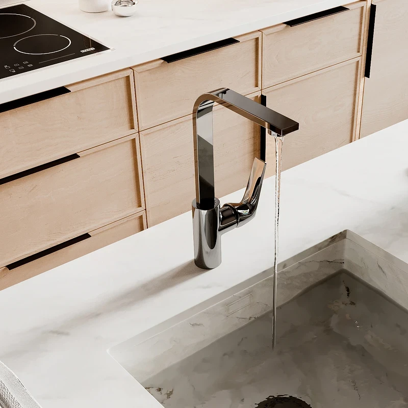 Смеситель для кухни WasserKRAFT Neime 1907 Хром латунь
