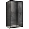 Душевой уголок Abber Schwarzer Diamant 180x75 AG30180BH-S75B профиль Черный стекло прозрачное