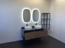 Стеллаж Comforty Порто 50 00-00000829 подвесной Дуб темно-коричневый МДФ / ЛДСП