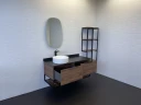 Стеллаж Comforty Порто 50 00-00000829 подвесной Дуб темно-коричневый МДФ / ЛДСП