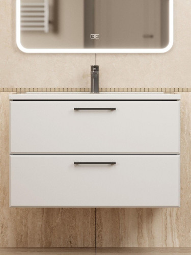 Тумба под раковину Uperwood Foster New 80 TFosterNEW80w подвесная цвет Белый матовый